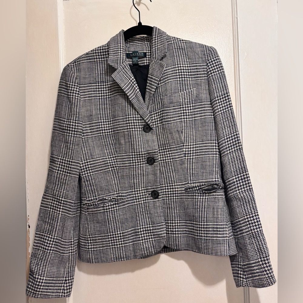 Vintage Lauren Ralph Lauren Checkered Blazer size 4